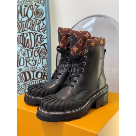 Lv Autumn And Winter Shell Head Short Boots For Women Black