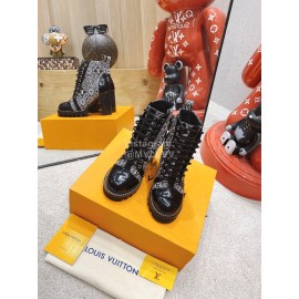 Lv Autumn And Winter Cowhide High Heeled Boots For Women