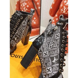 Lv Autumn And Winter Cowhide High Heeled Boots For Women