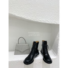 Maison Margiela Autumn Winter Thick Soled Leather Boots For Women 