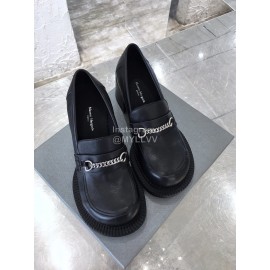 Maison Margiela Fashion Black Calf High Heel Shoes For Women 