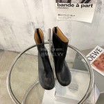 Maison Margiela Fashion Calf Thick High Heel Boots For Women Black