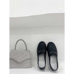 Maison Margiela Autumn Winter Retro Calf Shoes For Women Black