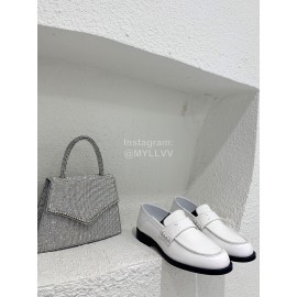 Maison Margiela Autumn Winter Retro Calf Shoes For Women White