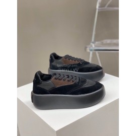 Maison Margiela Fashion Calf Thick Soled Casual Shoes For Women Black