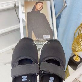 Marni Autumn Winter Velcro Canvas Shoes For Women Black