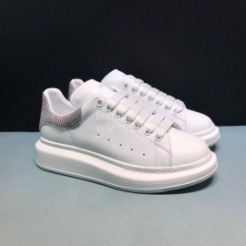 Mcqueen Painted New Plaid Matt Leather Casual Shoes For Men And Women 