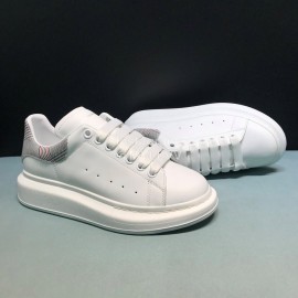 Mcqueen Painted New Plaid Matt Leather Casual Shoes For Men And Women 