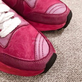 Maison Mihara Yasuhiro Retro Casual Thick Soles Sneakers Wine Red