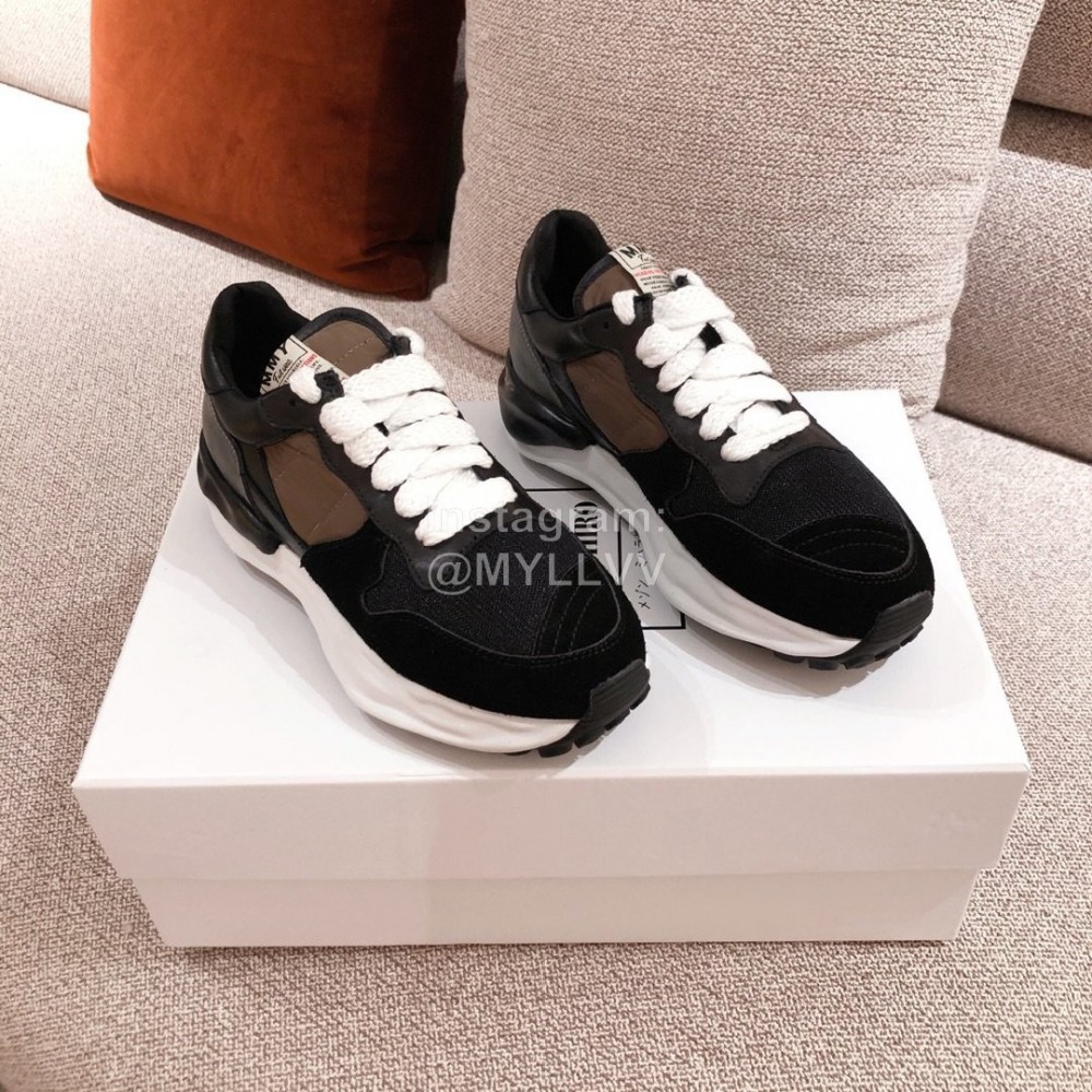 Maison Mihara Yasuhiro Retro Casual Thick Soles Sneakers Black