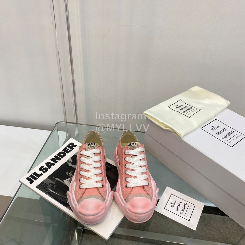 Maison Mihara Yasuhiro Fashion Casual Canvas Shoes For Women Pink