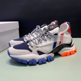 Moncler Cowhide Mesh Sneakers For Men And Women