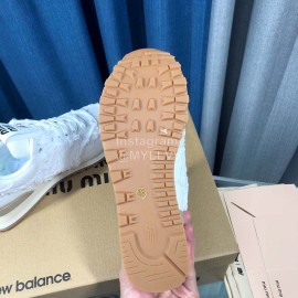 New Balance Miumiu Denim Sneakers For Women White