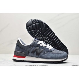 New Balance Suede Leisure Sports Jogging Shoes Blue
