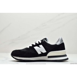 New Balance Suede Leisure Sports Jogging Shoes Black