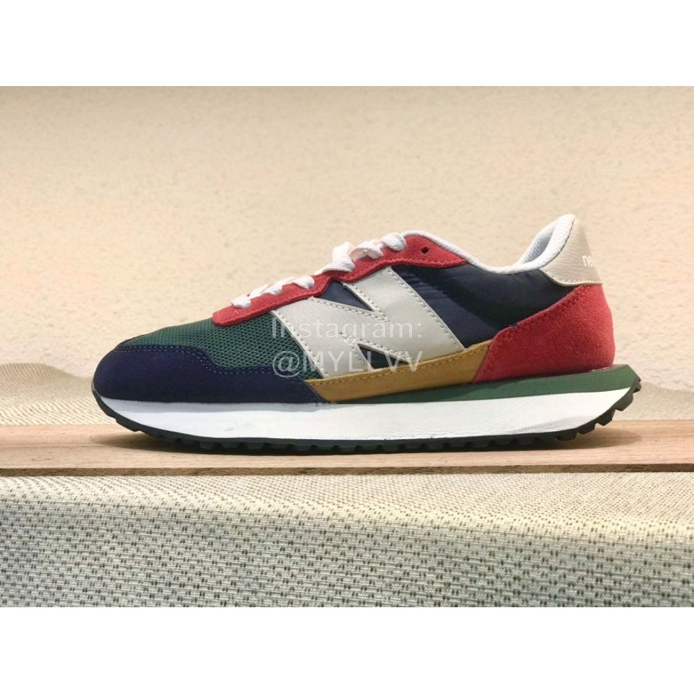 New Balance Cloth Mesh Sports Shoes For Men And Women Green Red