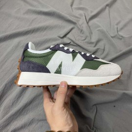 New Balance Suede Casual Sneakers Ws327ms Green Beige