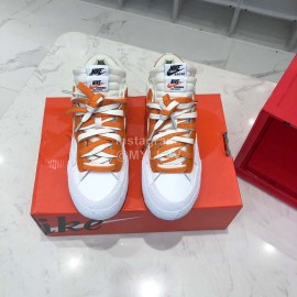 Sacai Nike Blazer Low Casual Board Shoes For Men And Women Orange