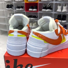 Sacai Nike Blazer Low Casual Board Shoes For Men And Women Orange