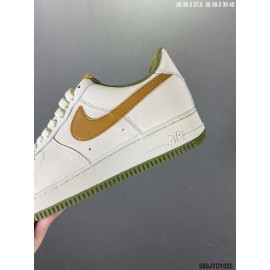 Nike Air Force 1 Low Sneakers For Women White Green