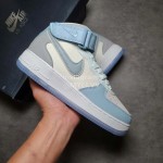 Nike Air Force 1 Low Sneakers For Men And Women Blue Gray