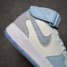 Nike Air Force 1 Low Sneakers For Men And Women Blue Gray