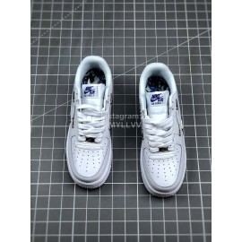 Nike Air Force 1 Low Casual Sneakers For Men And Women White