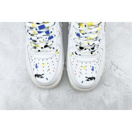 Nike Air Force 1 “Paint Splatter” Sneakers For Men And Women White