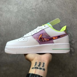 Nike Air Force 1 Pastel White Multicolour Sneakers For Men And Women
