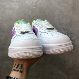 Nike Air Force 1 Pastel White Multicolour Sneakers For Men And Women