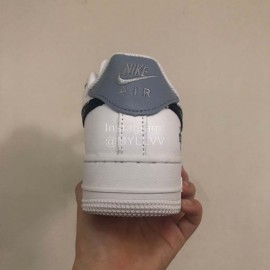 Nike Air Force 1 Casual Sneakers For Men And Women White Gray