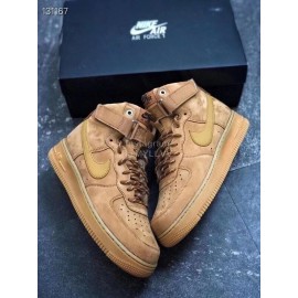 Nike Air Force 1 Fashion High Top Sneakers For Men And Women Brown