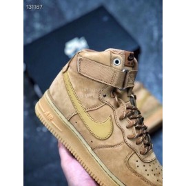Nike Air Force 1 Fashion High Top Sneakers For Men And Women Brown