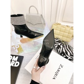 Nina Zarqua Fashion Diamond Calf High Heel Boots For Women Black