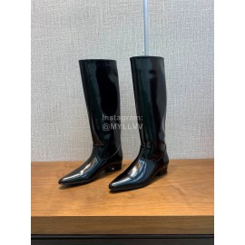 Nina Zarqua Fashion Leather Long Boots For Women Black