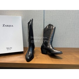 Nina Zarqua Crocodile Leather Chain High Heeled Boots For Women 