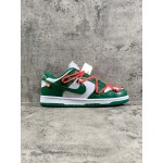 Off White Nike Sb Dunk Leather Sneakers Ct0856-100