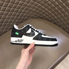Off White Lv Nike Leisure Sports Shoes Black For Men