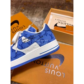 Off White Lv Nike Leisure Sports Shoes For Men Blue 