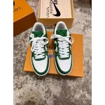 Off White Lv Nike Leisure Sports Shoes For Men Green White