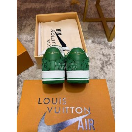 Off White Lv Nike Leisure Sports Shoes For Men Green White