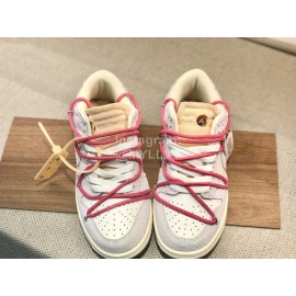 Off White Nk Sb Dunk Low Leather Sneakers For Men And Women 