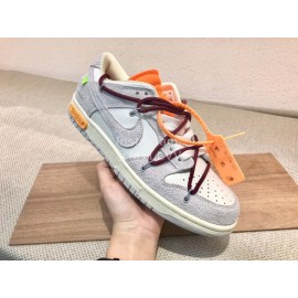 Off White Nk Sb Dunk Low Casual Leather Sneakers For Men And Women