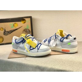 Off White Nk Sb Dunk Low Sneakers For Men And Women Dark Blue