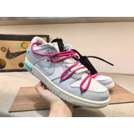 Off White Nk Sb Dunk Low Sneakers For Men And Women Rose Red