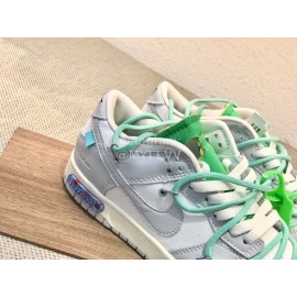 Off White Nk Sb Dunk Low Sneakers For Men And Women Green