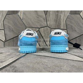 Off White Futura Sb Dunk Sneakers Blue For Men And Women