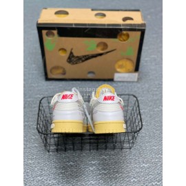 Off White Nike Sb Dunk Low Soft Leather Sneakers For Men And Women 