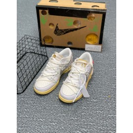 Off White Nike Sb Dunk Low Soft Leather Sneakers For Men And Women 