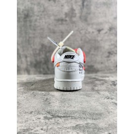 Off White Nike Sb Dunk Leather Sneakers For Men And Women Ct0856-900